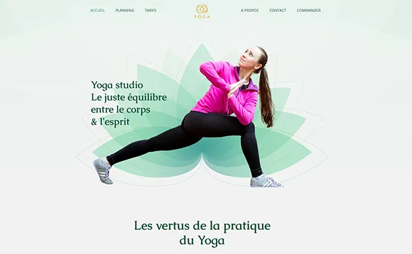 Image site démonstration Yoga