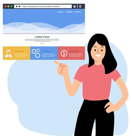 Choix du template de vitre site