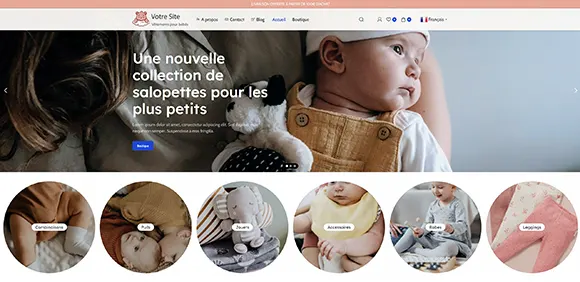 Image du site démonstration pour e-commerce