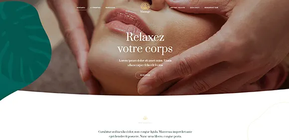 Image site massage et réservations