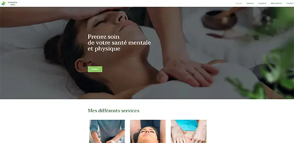Image site démonstration ostéopathe