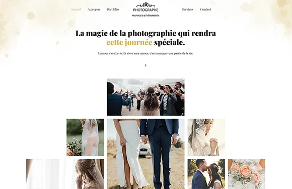Image site photographe mariage et événement