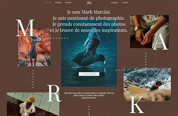 Site pour les photographes